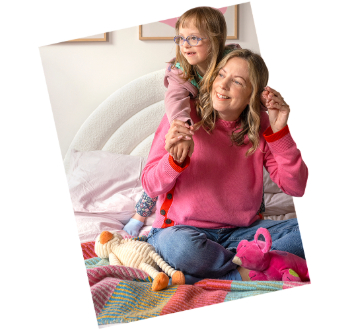 Woman with child on back